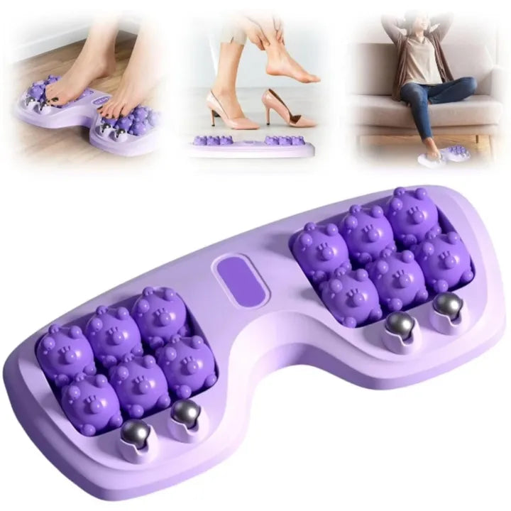Manual Foot Massager Roller – Stress Relief & Acupressure Device for Foot and Leg Pain (Random Color)