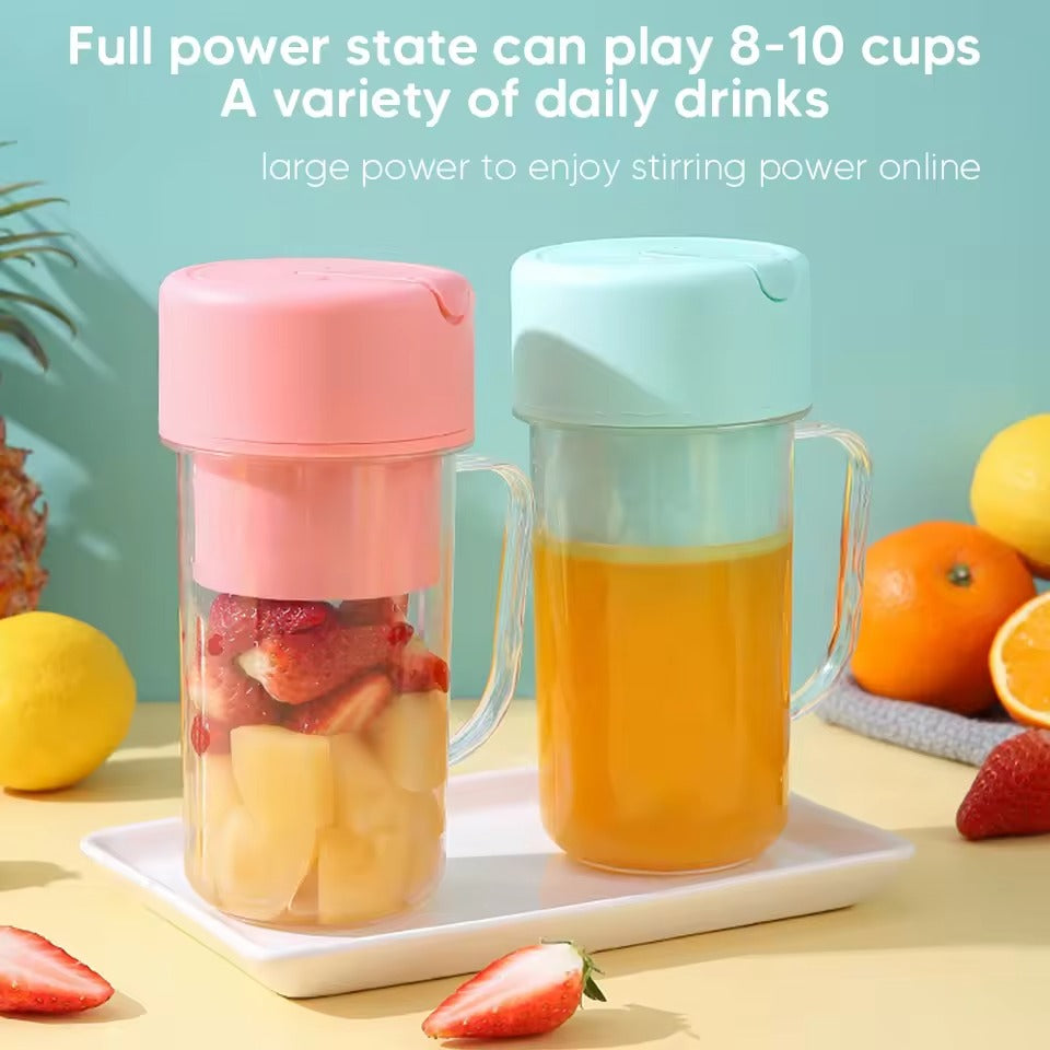 Professional Mini Juicer – Portable Blender & Smoothie Maker with Built-In Straw for Home, Travel & Outdoor Use