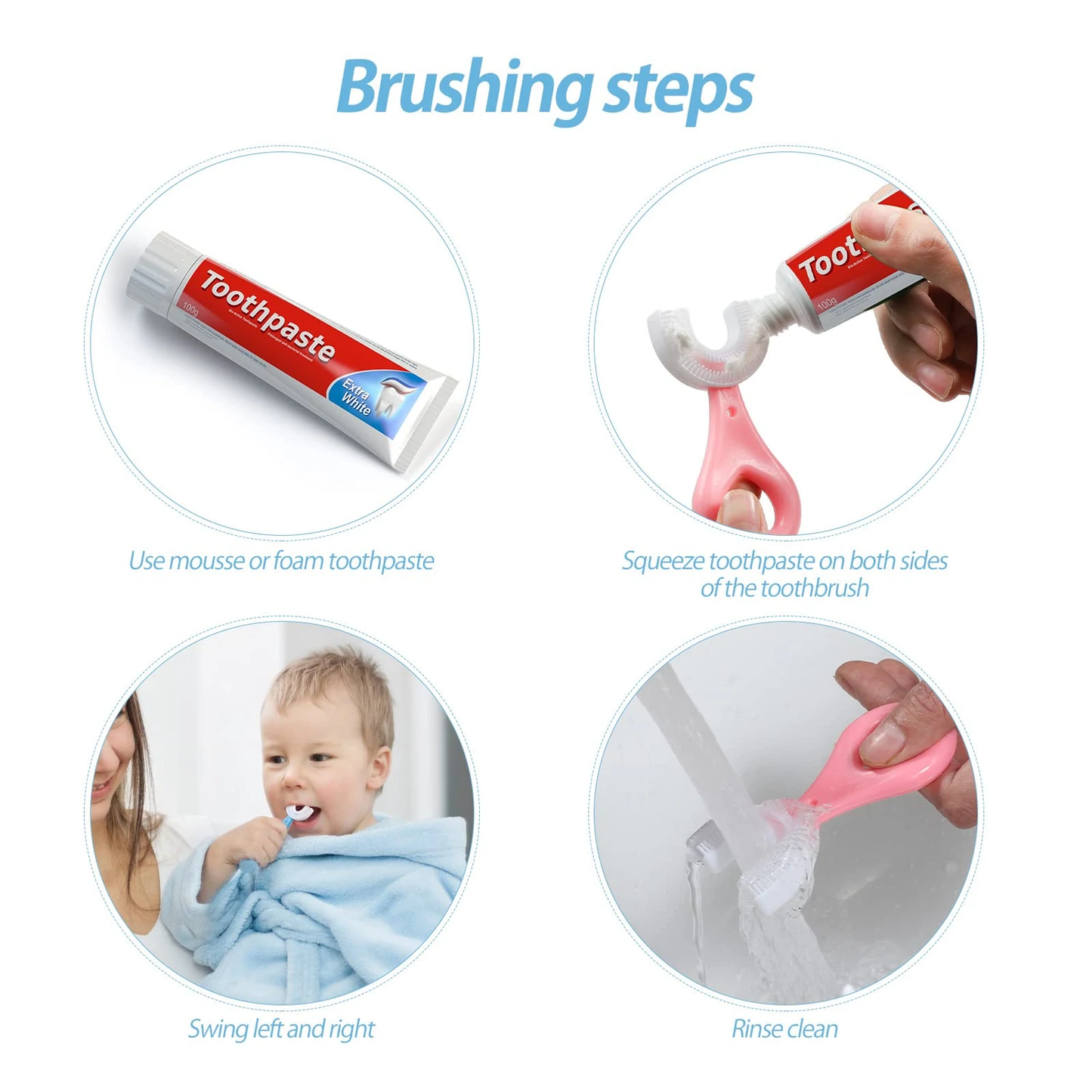 360 Degree U-Shaped Baby Toothbrush | Child Toothbrush Teethers Baby