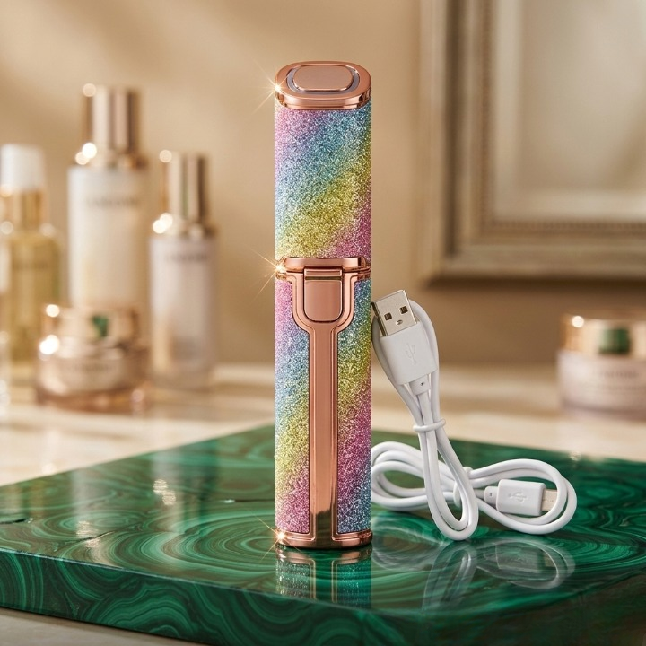 2 in 1 Electric Eyebrow Trimmer – Rechargeable Painless Hair Remover for Face & Body