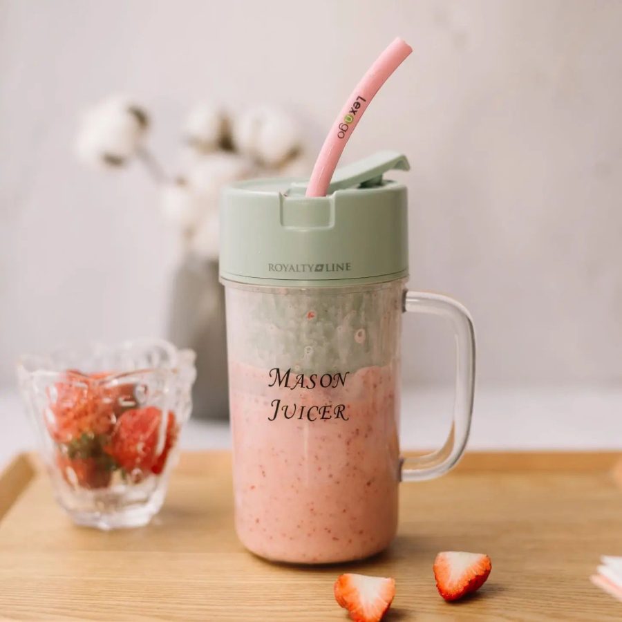 Professional Mini Juicer – Portable Blender & Smoothie Maker with Built-In Straw for Home, Travel & Outdoor Use