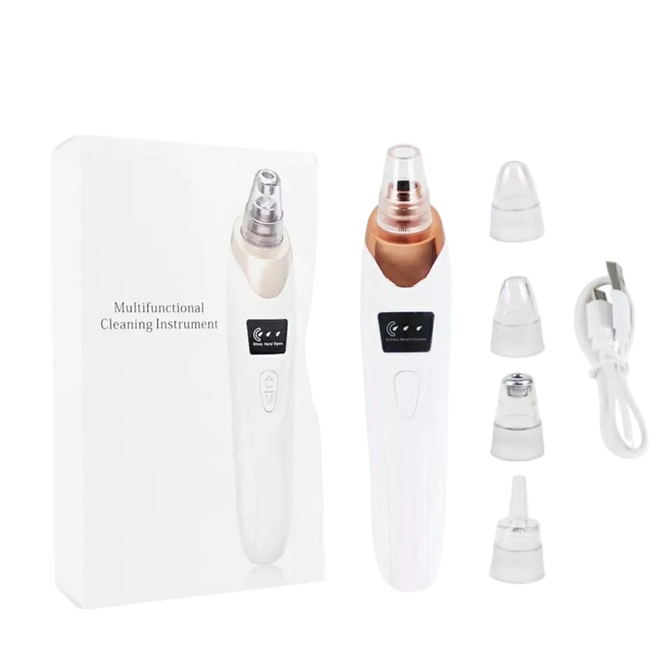 5 in 1 Electric Blackhead Remover Vacuum – Deep Pore Cleaner, Acne Removal Tool with 5 Suction Heads for Clear Skin